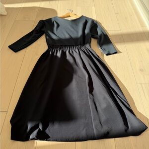 Navy A Shape Dress